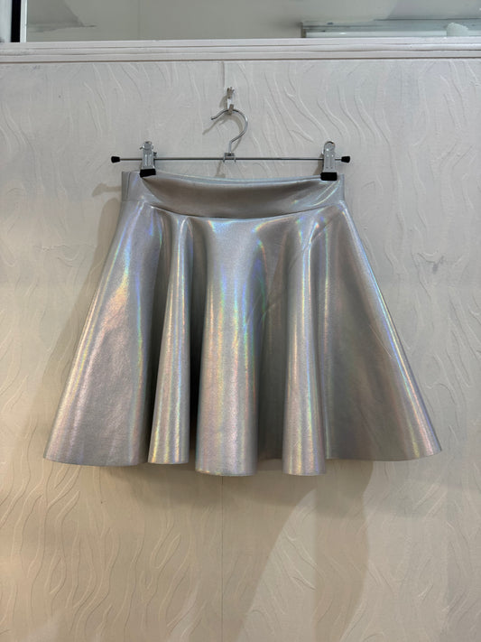 Silver Metallic Skirt
