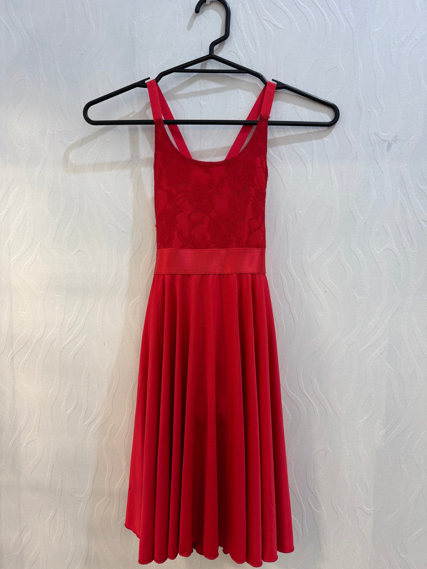 Red Lace Front Dress